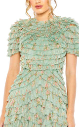 2 of 3 Mac Duggal 8014 Dress Sage-Multi
