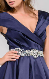 4 of 6 Jovani 25190 Navy