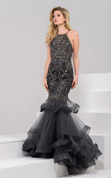 1 of 6 Jovani 31554 Gunmetal