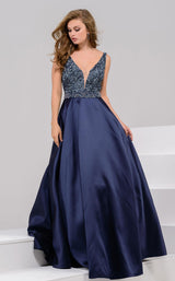 1 of 4 Jovani 35341 Navy