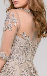 4 of 4 Jovani 36914 Taupe