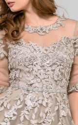 3 of 4 Jovani 36914 Taupe