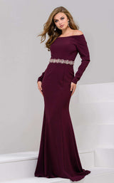 1 of 5 Jovani 37601 Burgundy