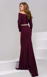2 of 5 Jovani 37601 Burgundy