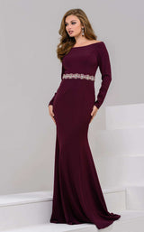 3 of 5 Jovani 37601 Burgundy