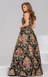 2 of 4 Jovani 48394 Black/Multi