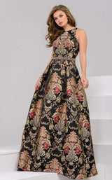 1 of 4 Jovani 48394 Black/Multi