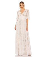 1 of 6 Mac Duggal 8028 Dress Blush-Multi