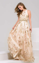 1 of 4 Jovani 49964 Champagne