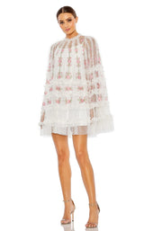 1 of 3 Mac Duggal 8031 Dress White-Multi