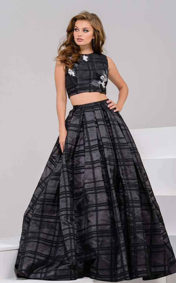 Jovani 40387 Black/White