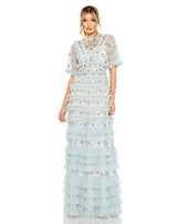 1 of 6 Mac Duggal 8033 Dress Blue-Multi