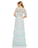 5 of 6 Mac Duggal 8033 Dress Blue-Multi