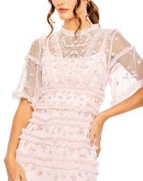 4 of 6 Mac Duggal 8033 Dress Rose-Multi