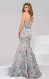 2 of 4 Jovani 48397 Aqua/Multi