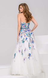 2 of 5 Jovani 50551 White/Multi