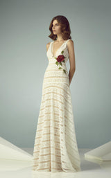 1 of 2 Beside Couture BC1238 Ivory