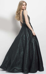2 of 6 Jovani 49220 Black/Green