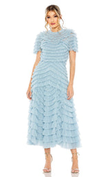 1 of 6 Mac Duggal 8055 Dress French-Blue