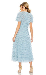 5 of 6 Mac Duggal 8055 Dress French-Blue