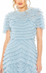 3 of 6 Mac Duggal 8055 Dress French-Blue