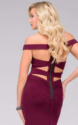 4 of 4 Jovani 49369 Bordeaux