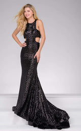 1 of 4 Jovani 48334 Black