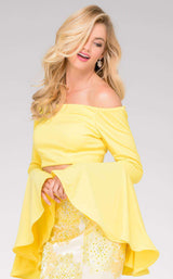 3 of 4 Jovani 48922 Yellow