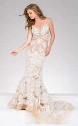 1 of 9 Jovani 41592 Ivory/Nude