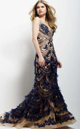 7 of 9 Jovani 41592 Navy/Nude