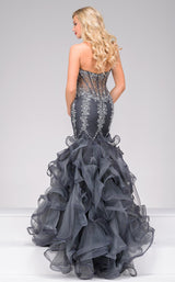 4 of 6 Jovani 42883 Charcoal/Charcoal