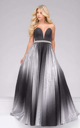 1 of 4 Jovani 45305 Gray