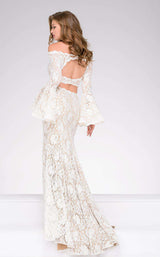 2 of 4 Jovani 45894 Off White/Nude