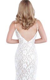 4 of 4 Jovani 8082 Off White