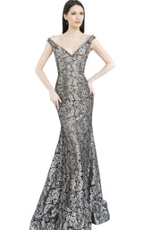 1 of 4 Jovani 8083 Black/Silver