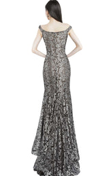 2 of 4 Jovani 8083 Black/Silver