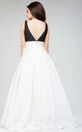 2 of 2 Jovani 28130 Ivory/Black
