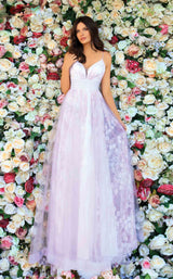 1 of 4 Clarisse 810151 Dress Lilac