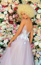 4 of 4 Clarisse 810152 Dress Mauve-Nude