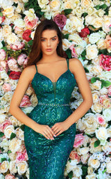 3 of 4 Clarisse 810172 Dress Forest-Green