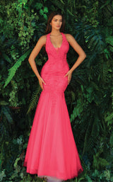 1 of 4 Clarisse 810184 Dress Fuchsia