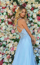 4 of 4 Clarisse 810215 Dress Powder-Blue