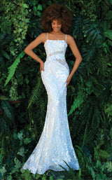 1 of 4 Clarisse 810303 Dress White-Iridescent-Blue