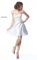 8 of 9 Sherri Hill 51365 Ivory