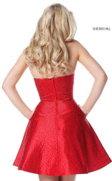 8 of 9 Sherri Hill 51365 Red
