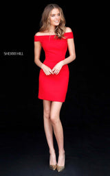 1 of 9 Sherri Hill 51423 Red