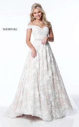 6 of 9 Sherri Hill 51451 Ivory/Nude
