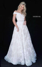 4 of 9 Sherri Hill 51451 Ivory/Nude