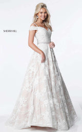 9 of 9 Sherri Hill 51451 Ivory/Nude