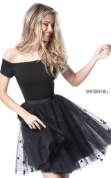 4 of 4 Sherri Hill 51505 Black/Black